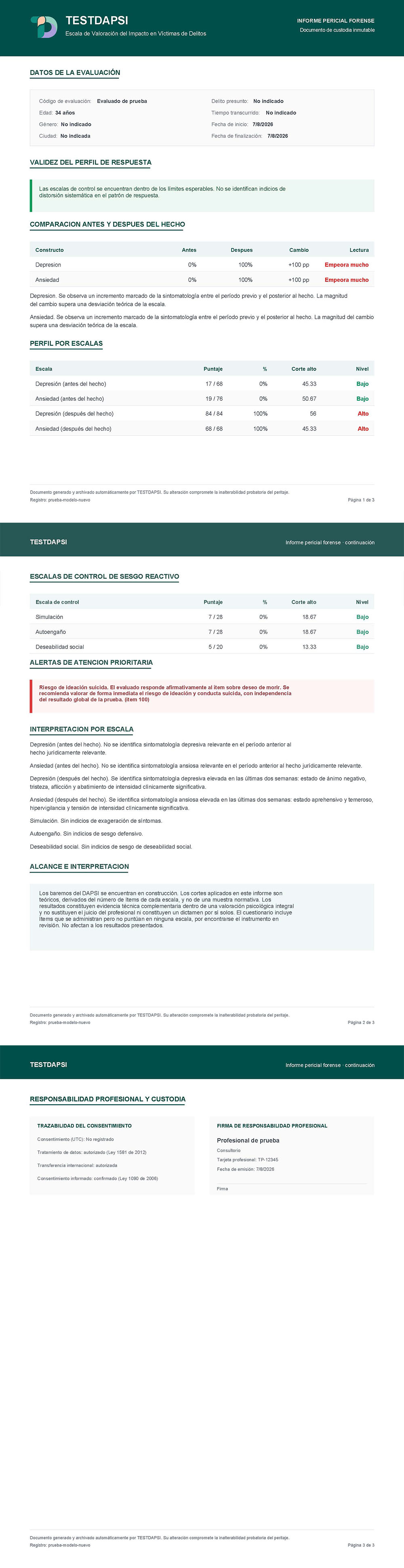 Informe pericial completo de ejemplo generado por TESTDAPSI